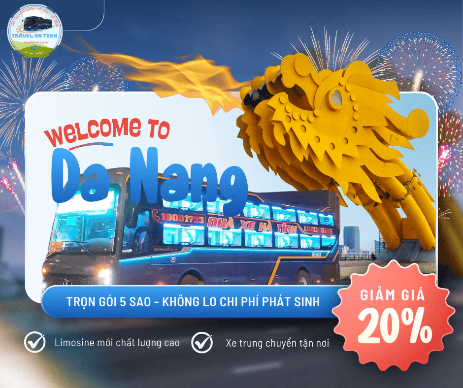 Vé xe Limousine Hà Tĩnh-Đà Nẵng 2025