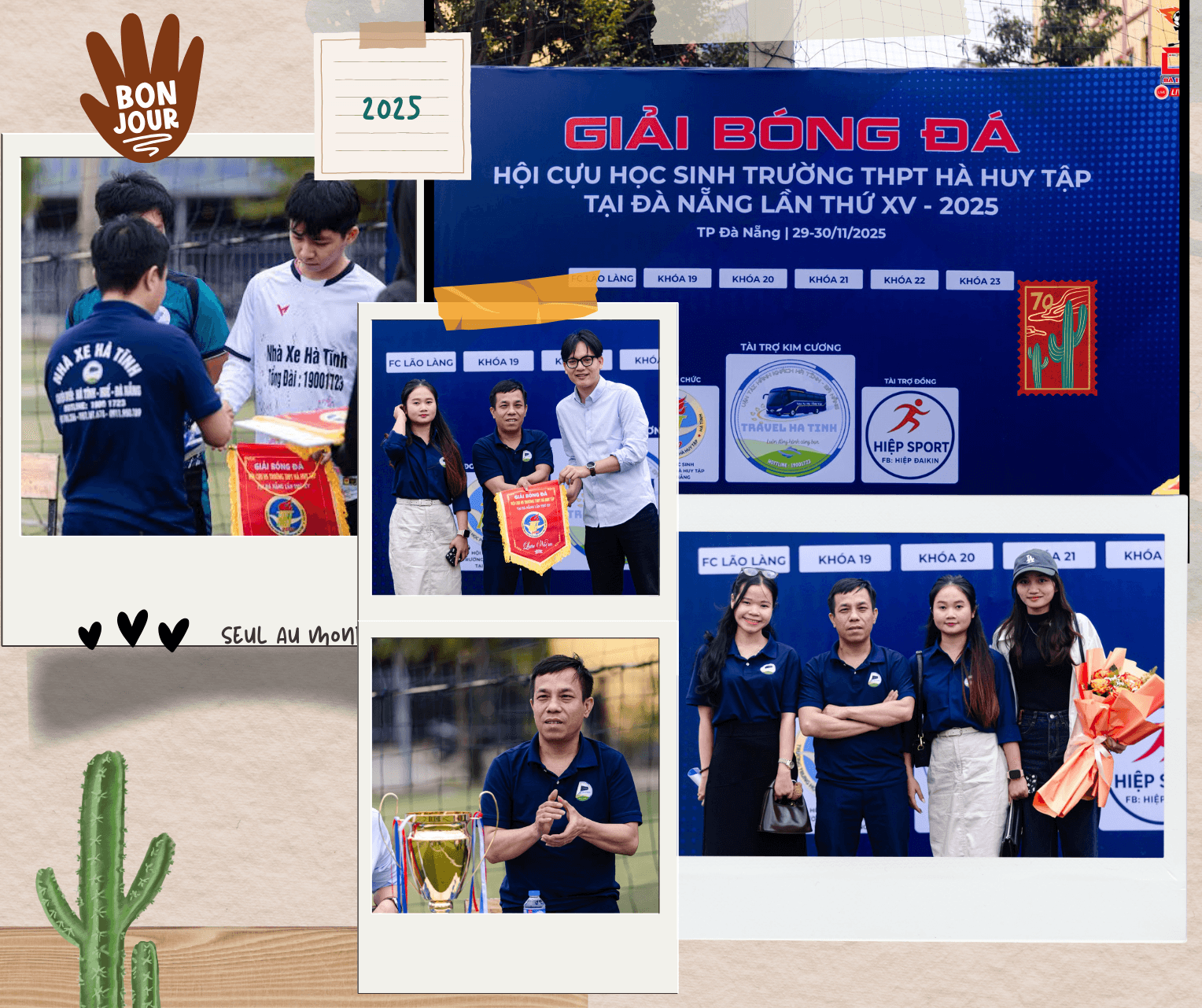 Nhà xe Hà Tĩnh tài trợ giải bóng đá hội đồng hương học sinh Hà Huy Tập tại Đà Nẵng